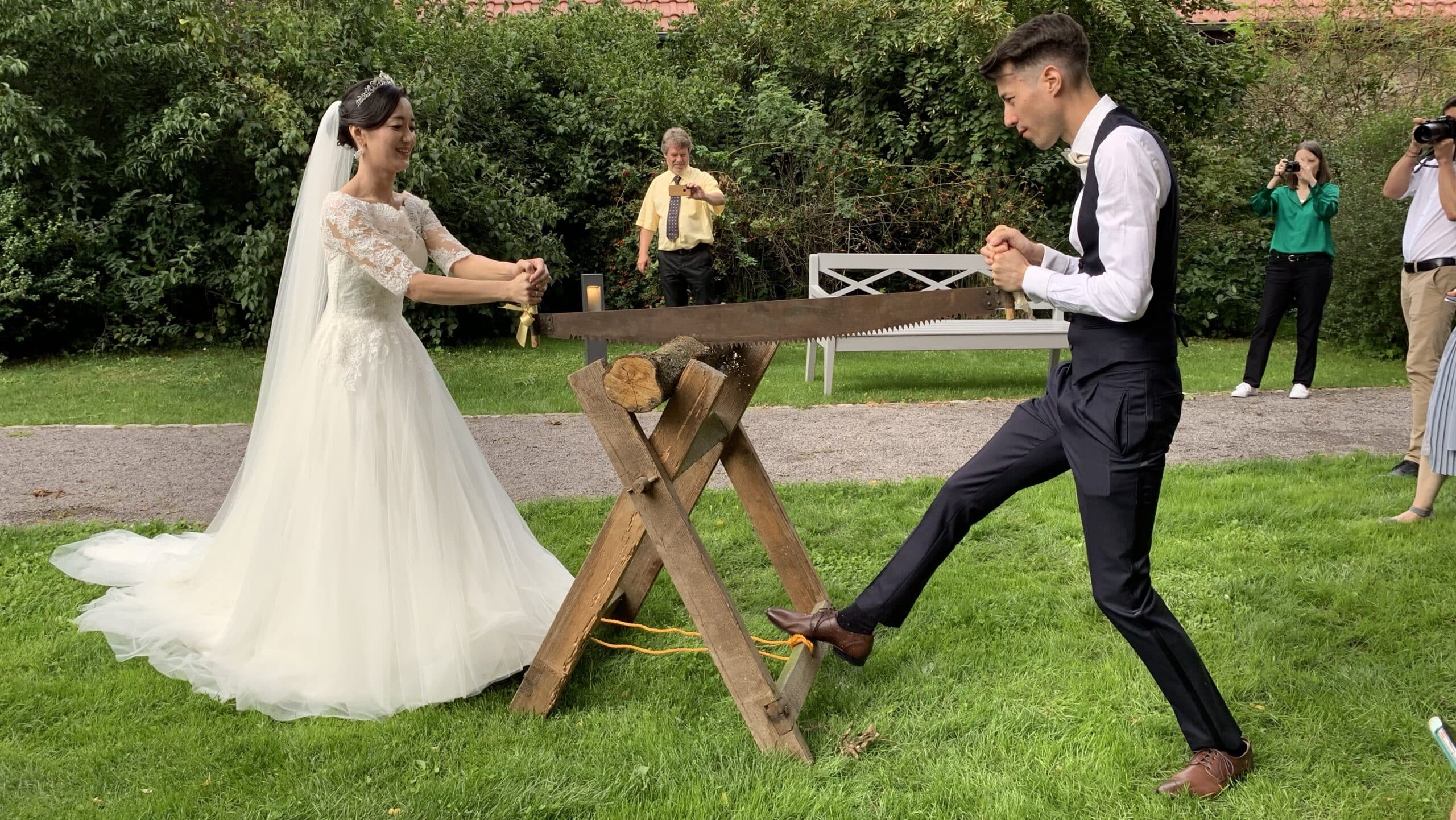 Braut bei einer Hochzeit